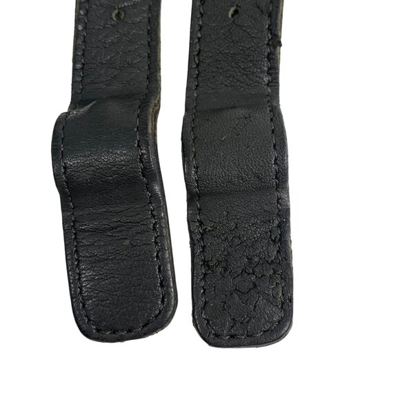 Y2K Coach 9135 Black Leather Slim Hippie Flap Saddle Bag Crossbody Bag USA - Picture 9 of 11